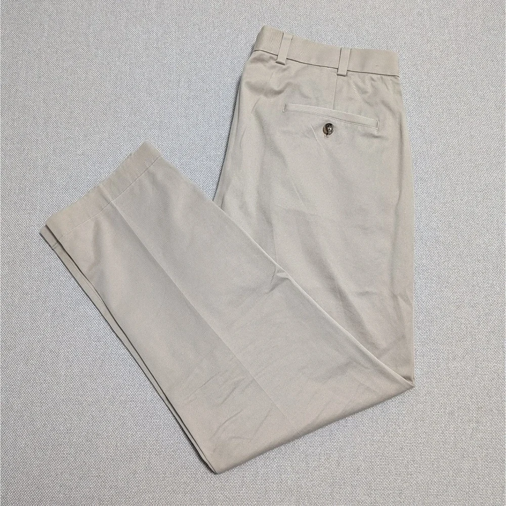 Brooks Brothers Men's 36x30 Khaki Chinos Advantage Clark Stretch Lightweight